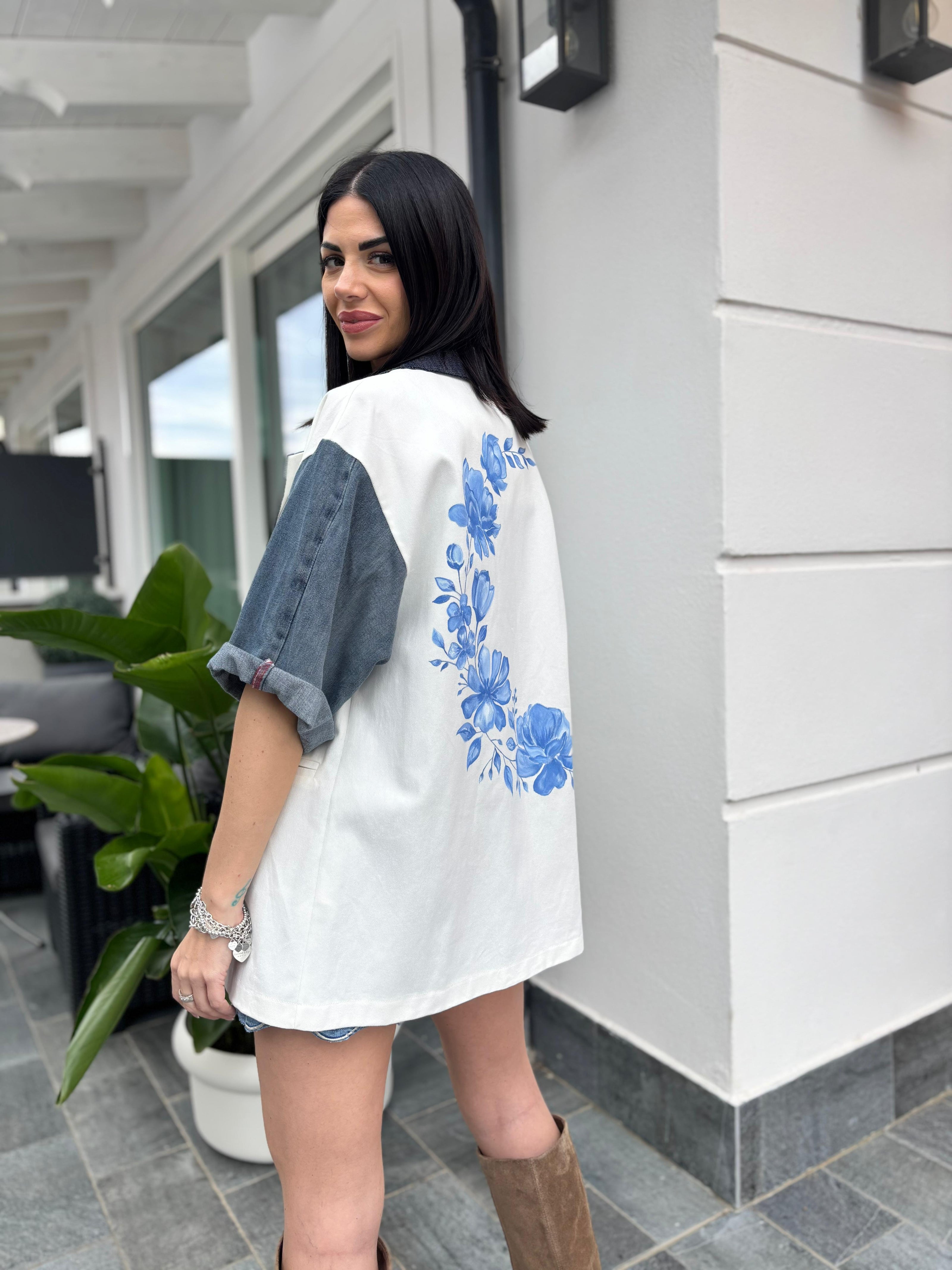 Giacca Manica Jeans