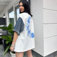 Giacca Manica Jeans