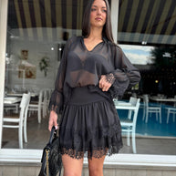 Blusa+ Pizzo