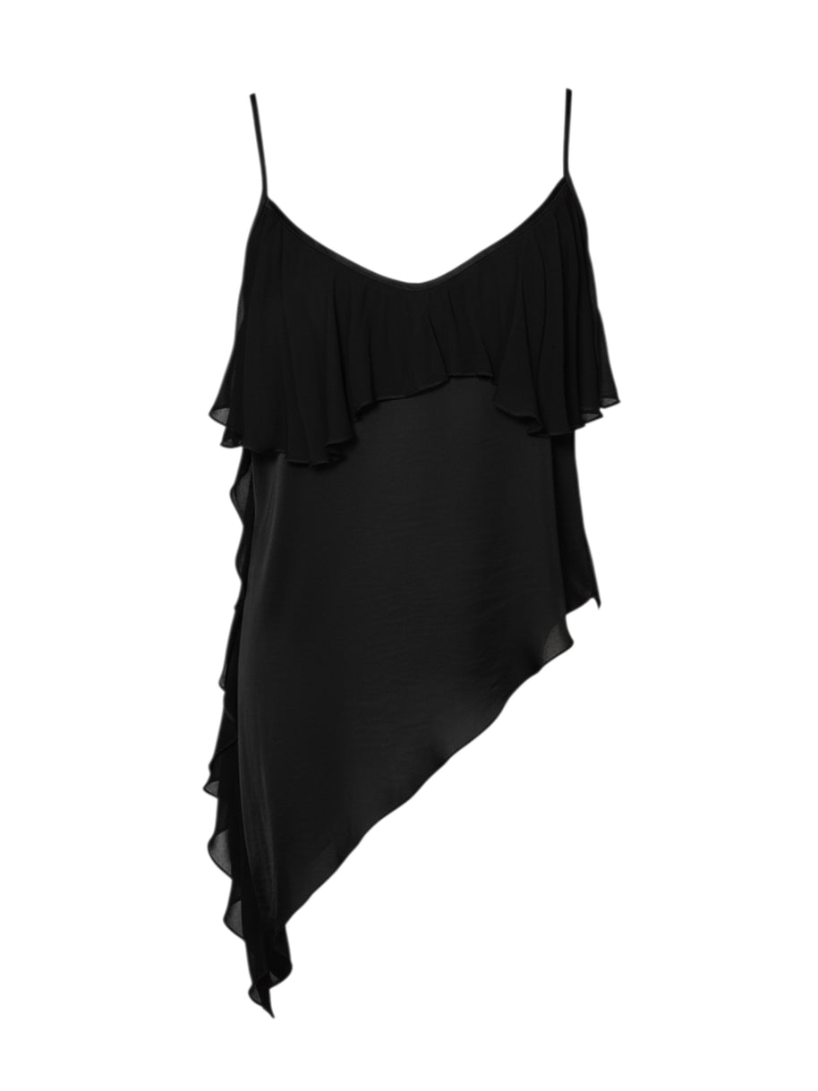 Top Rouches Satin