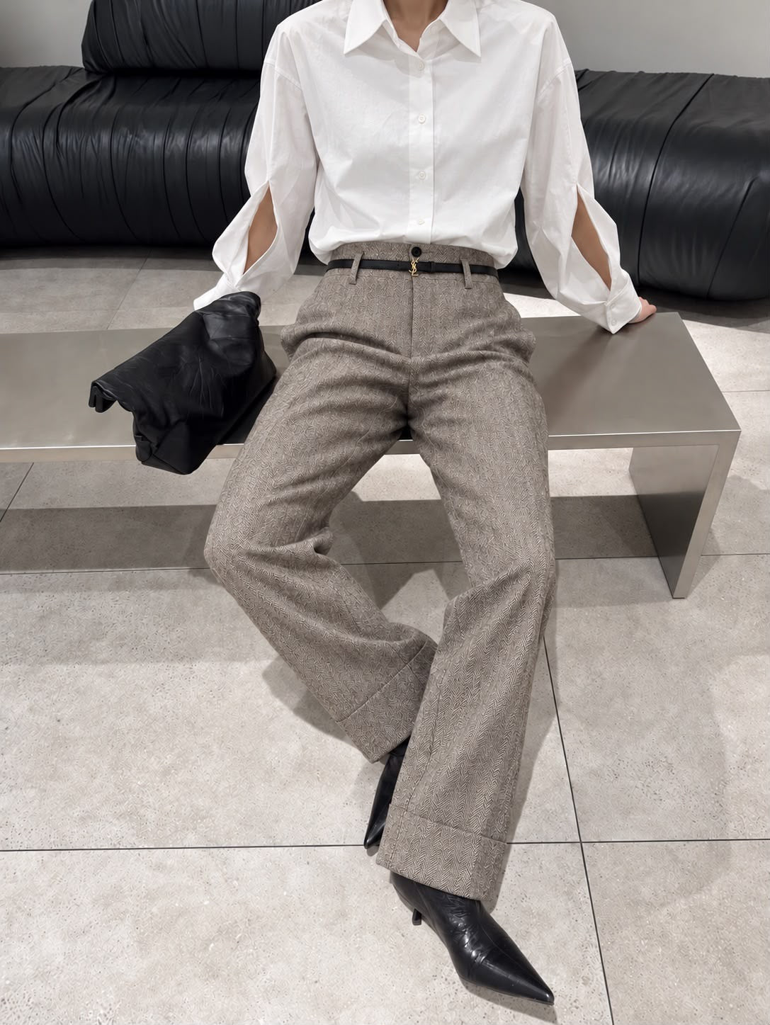 Pantalone Dritto Spigato