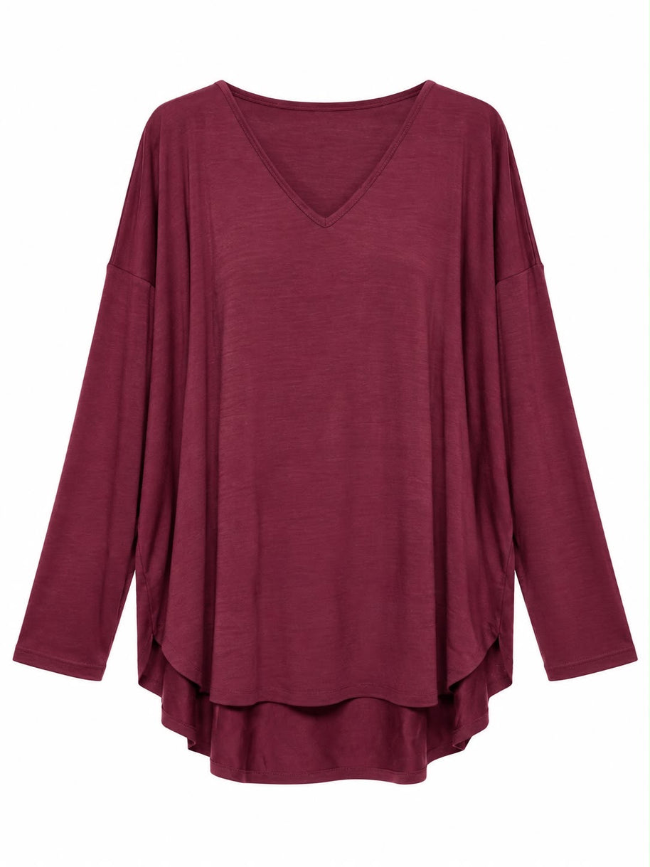 Maglia Viscosa Scollo V