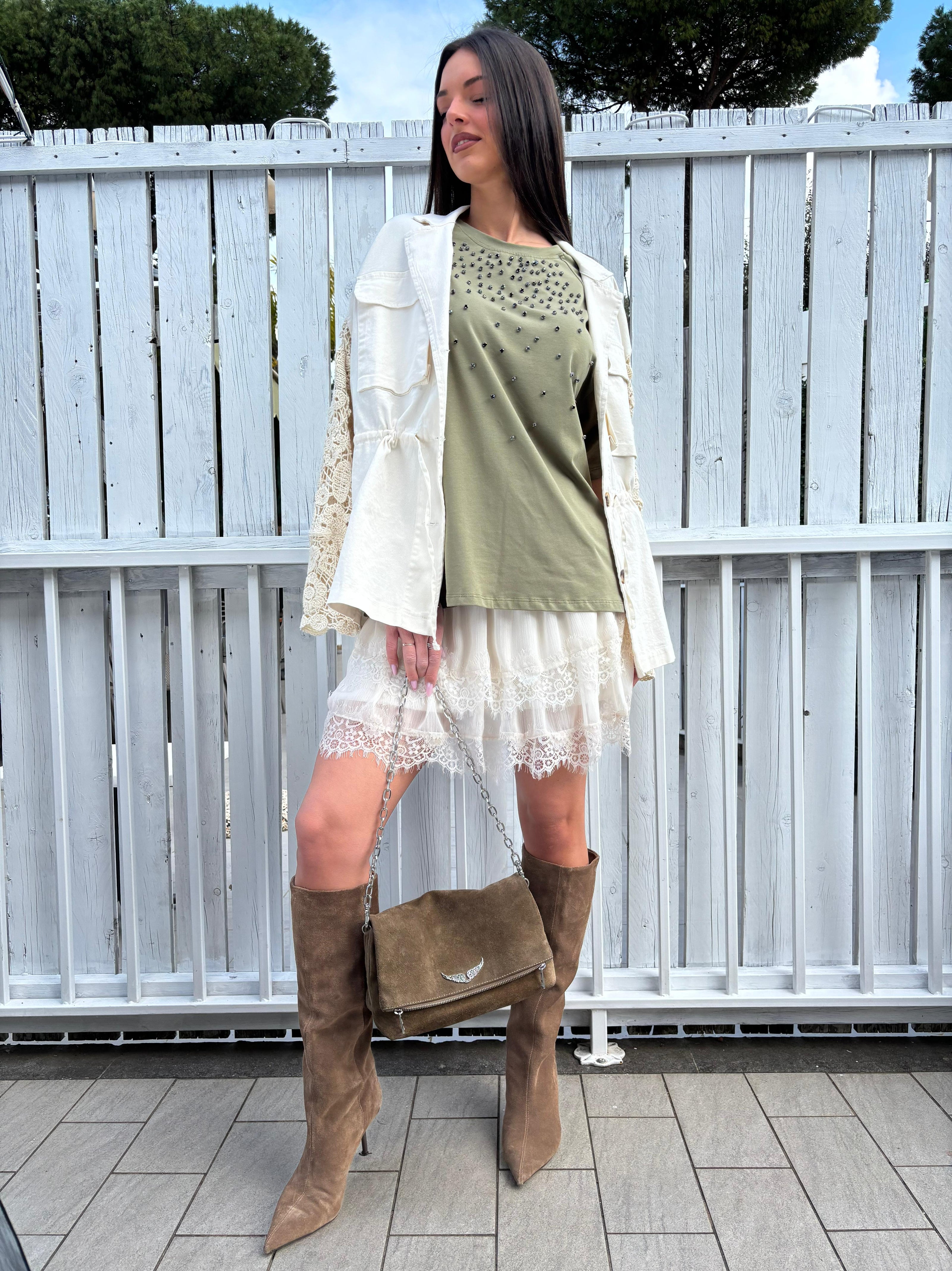 T-Shirt Over Strass