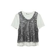 T-shirt Top Paillettes