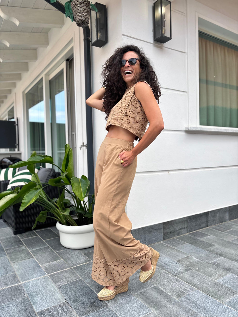 Pantalone + Macramé