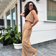 Pantalone + Macramé