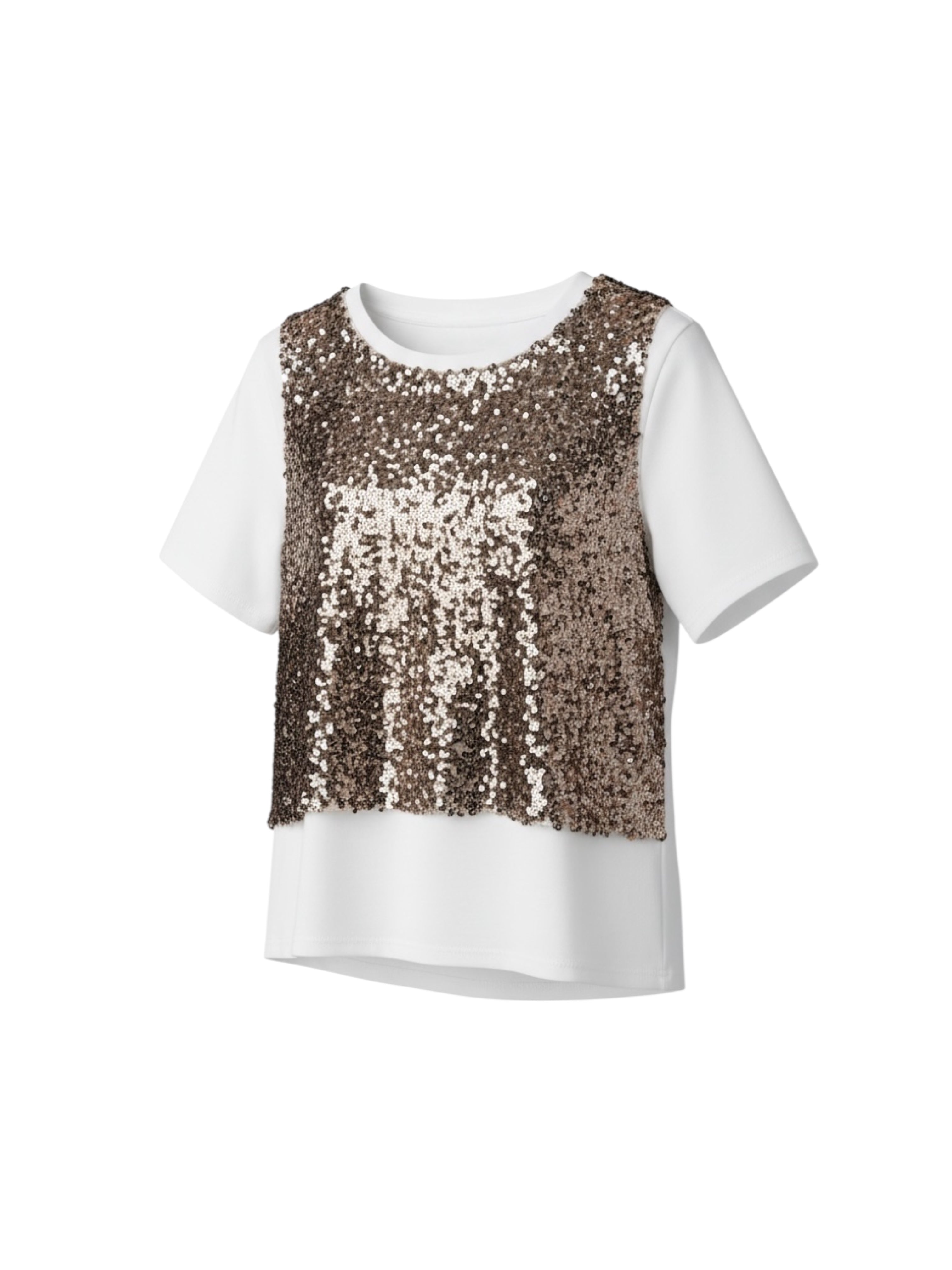 T-shirt Top Paillettes