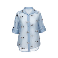 Camicia Ricamo Filiere