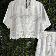 Camicia Crop Macrame