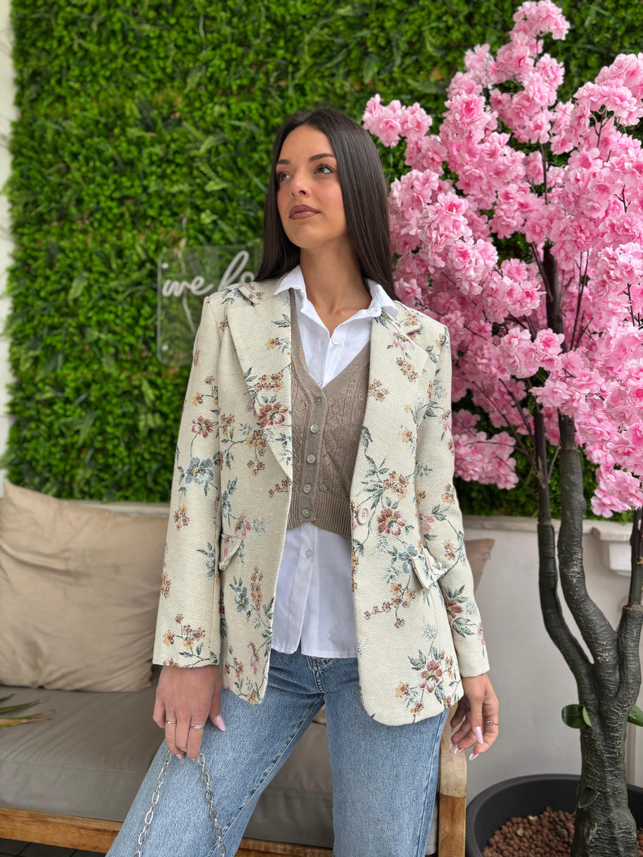 Giacca Jacquard
