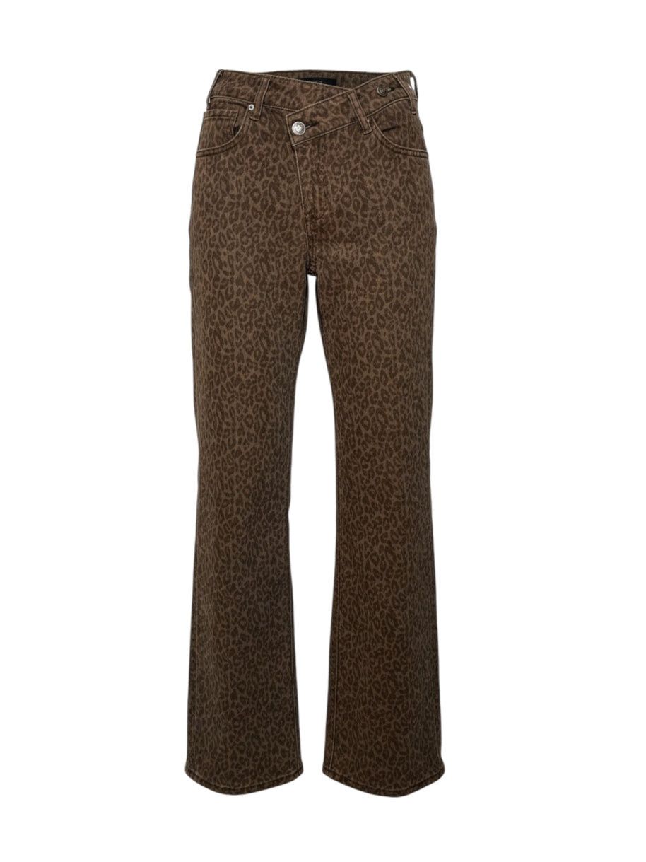 JEANS INCROCIATO MACULATO