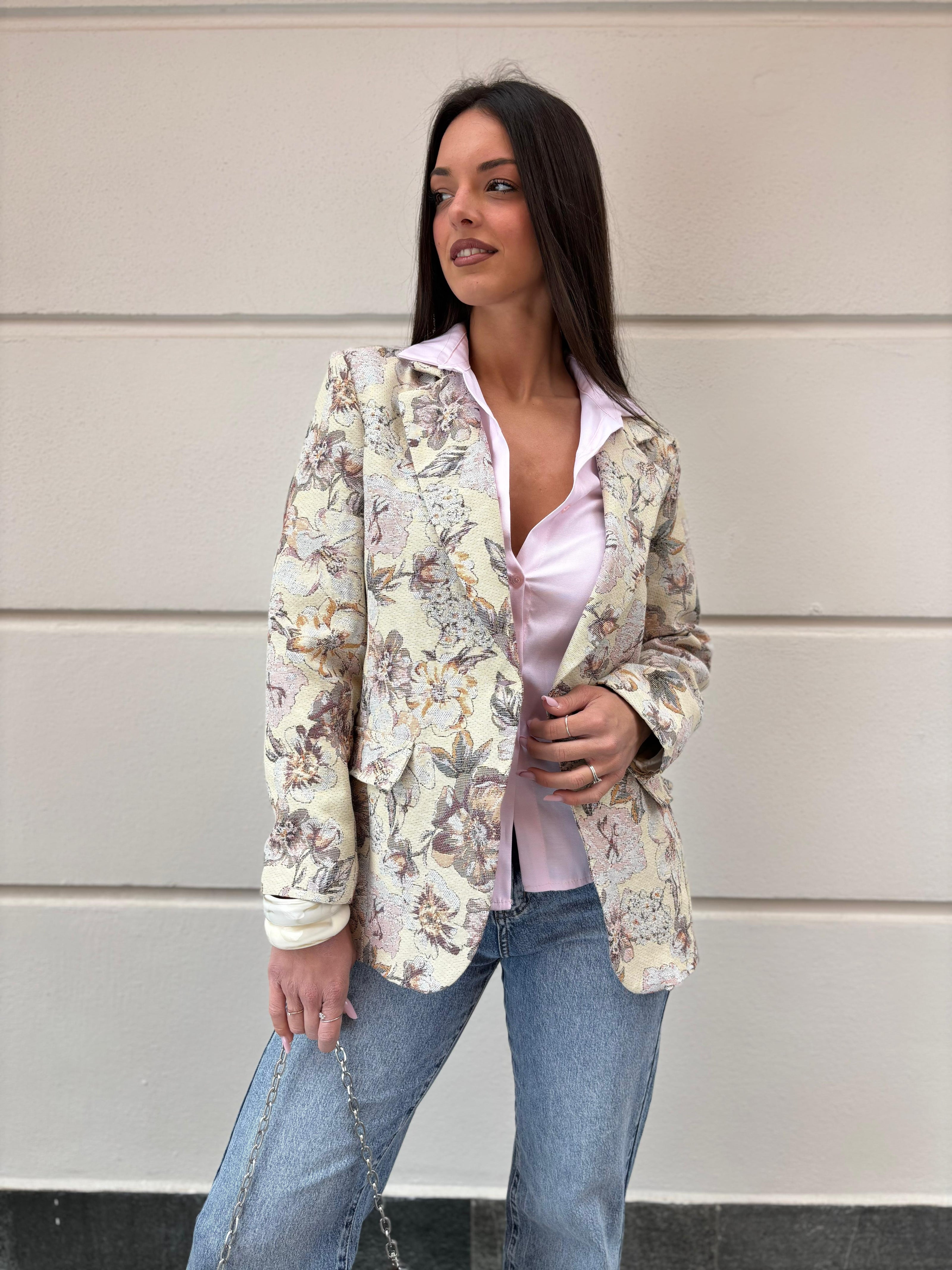 Giacca Jacquard