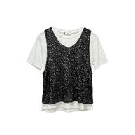 T-shirt Top Paillettes