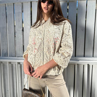 Puffer Ricamo Fiori