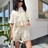 Camicia Crop Macrame