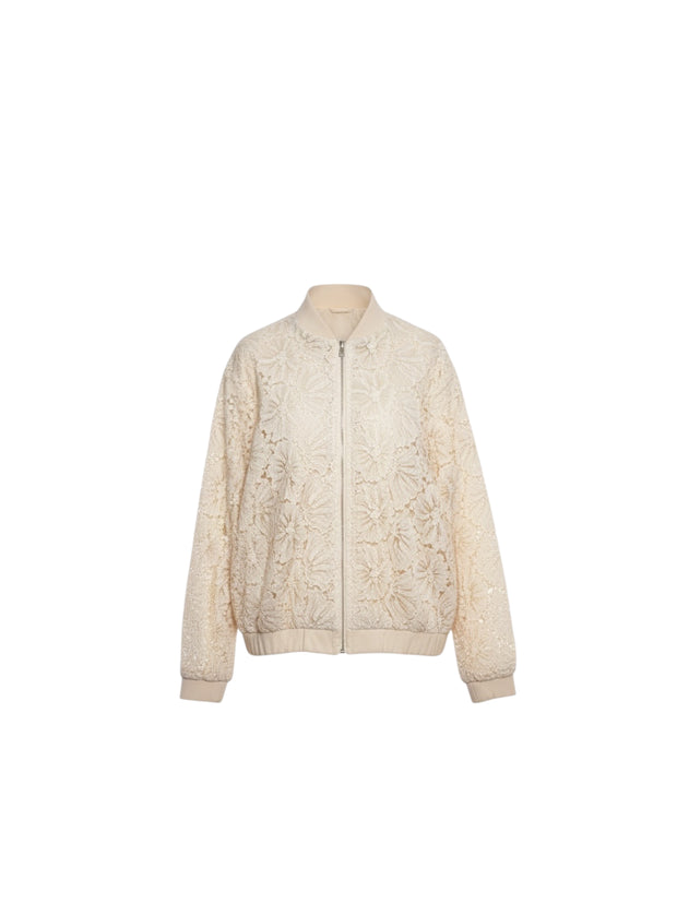 Puffer Ricamo Fiori