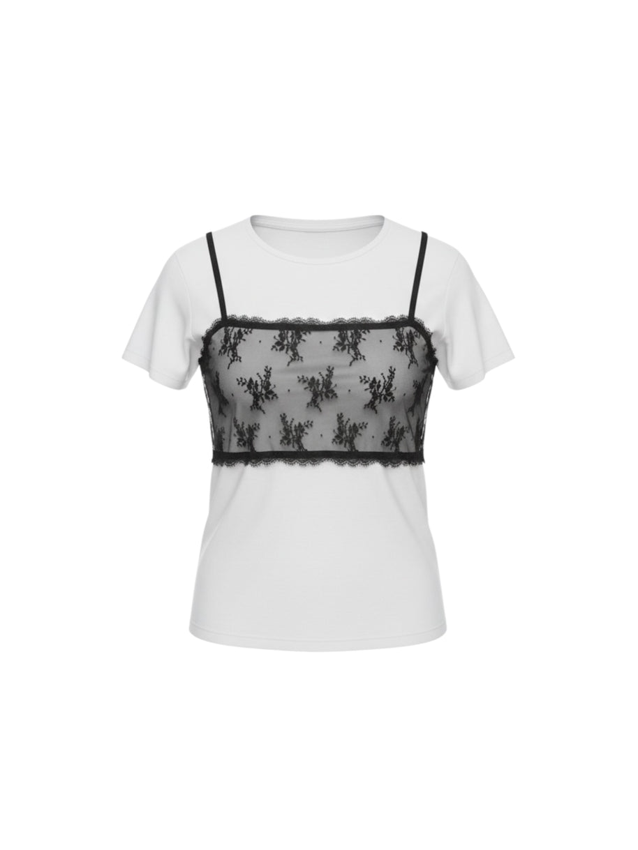 T-shirt +Top Pizzo