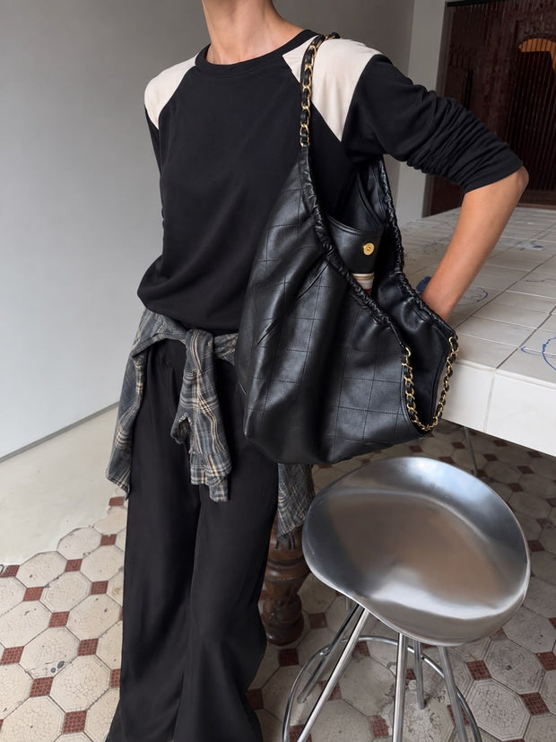 T-Shirt Spalle Bicolore