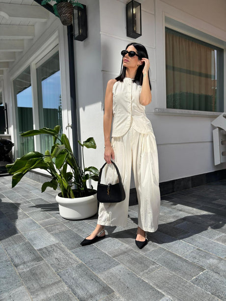 Pantalone Elastico Cotone
