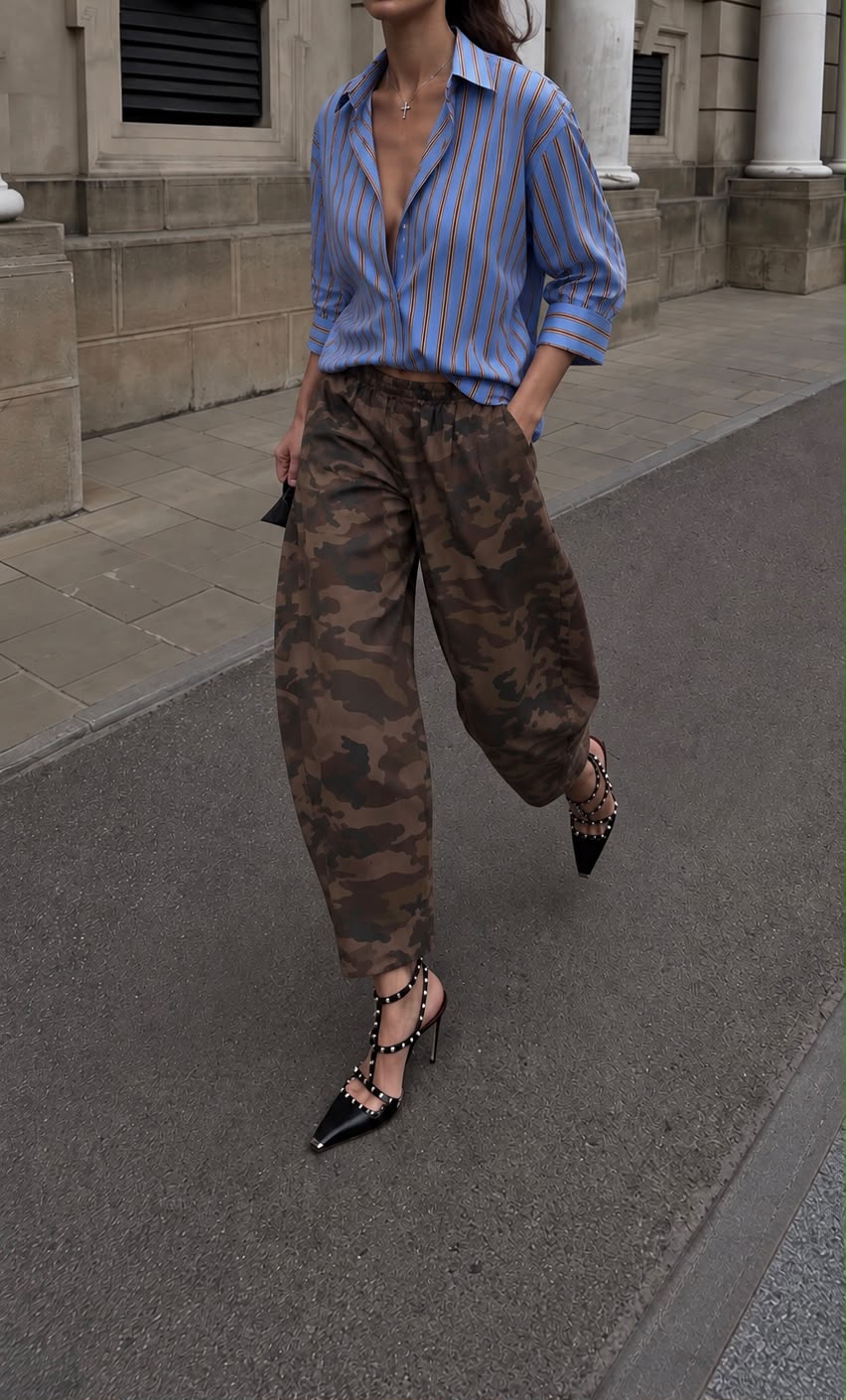 Panta Gabardine Camouflage