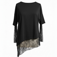 Maglia Cotone Pizzo