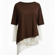 Maglia Cotone Pizzo