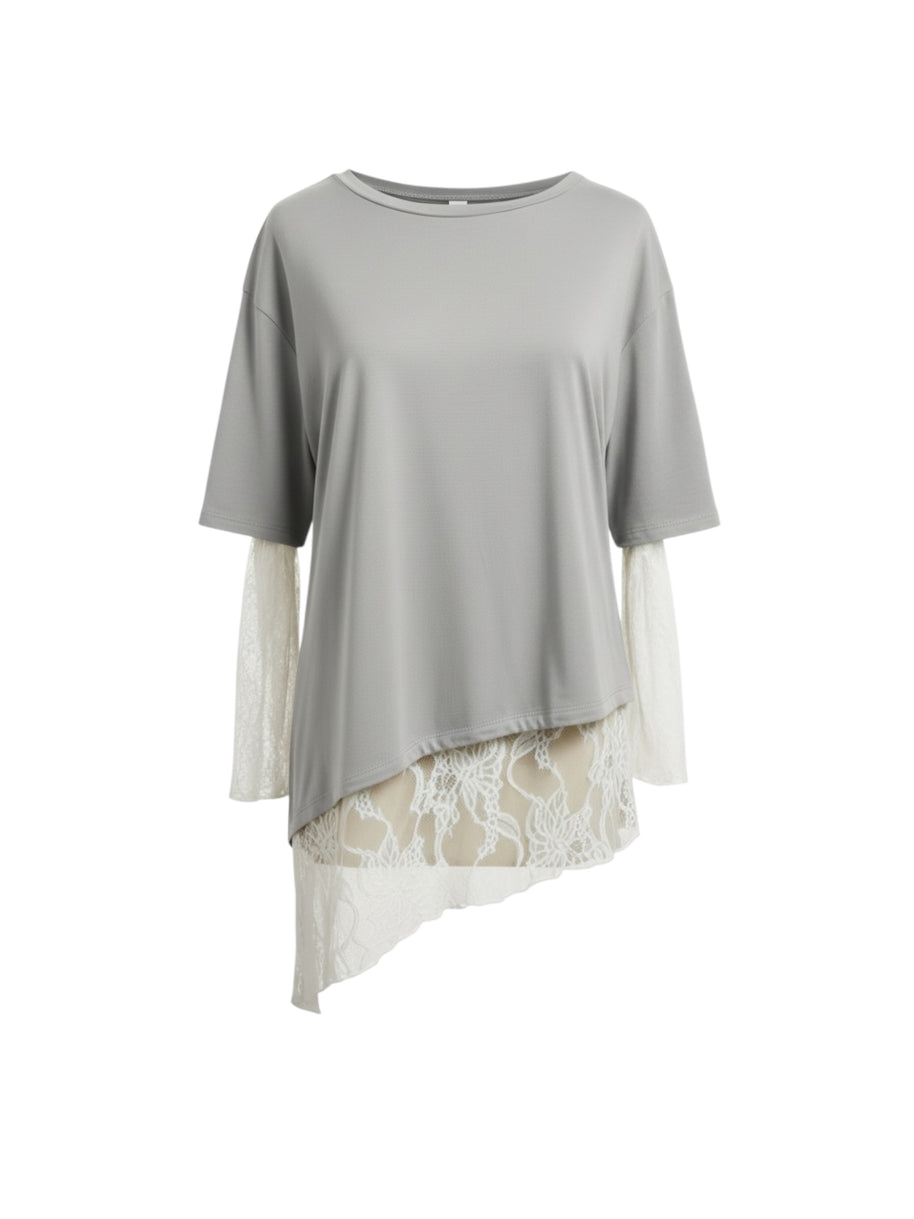 Maglia Cotone Pizzo