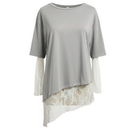 Maglia Cotone Pizzo