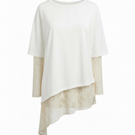 Maglia Cotone Pizzo