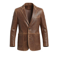 Giacca Pelle Stone Wash