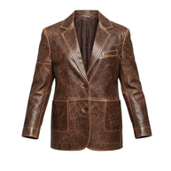 Giacca Pelle Stone Wash