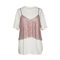 T-shirt +Top Paillettes