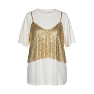 T-shirt +Top Paillettes