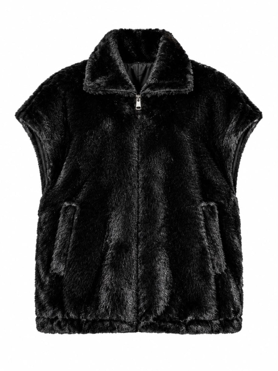 Gilet Over Pelliccia