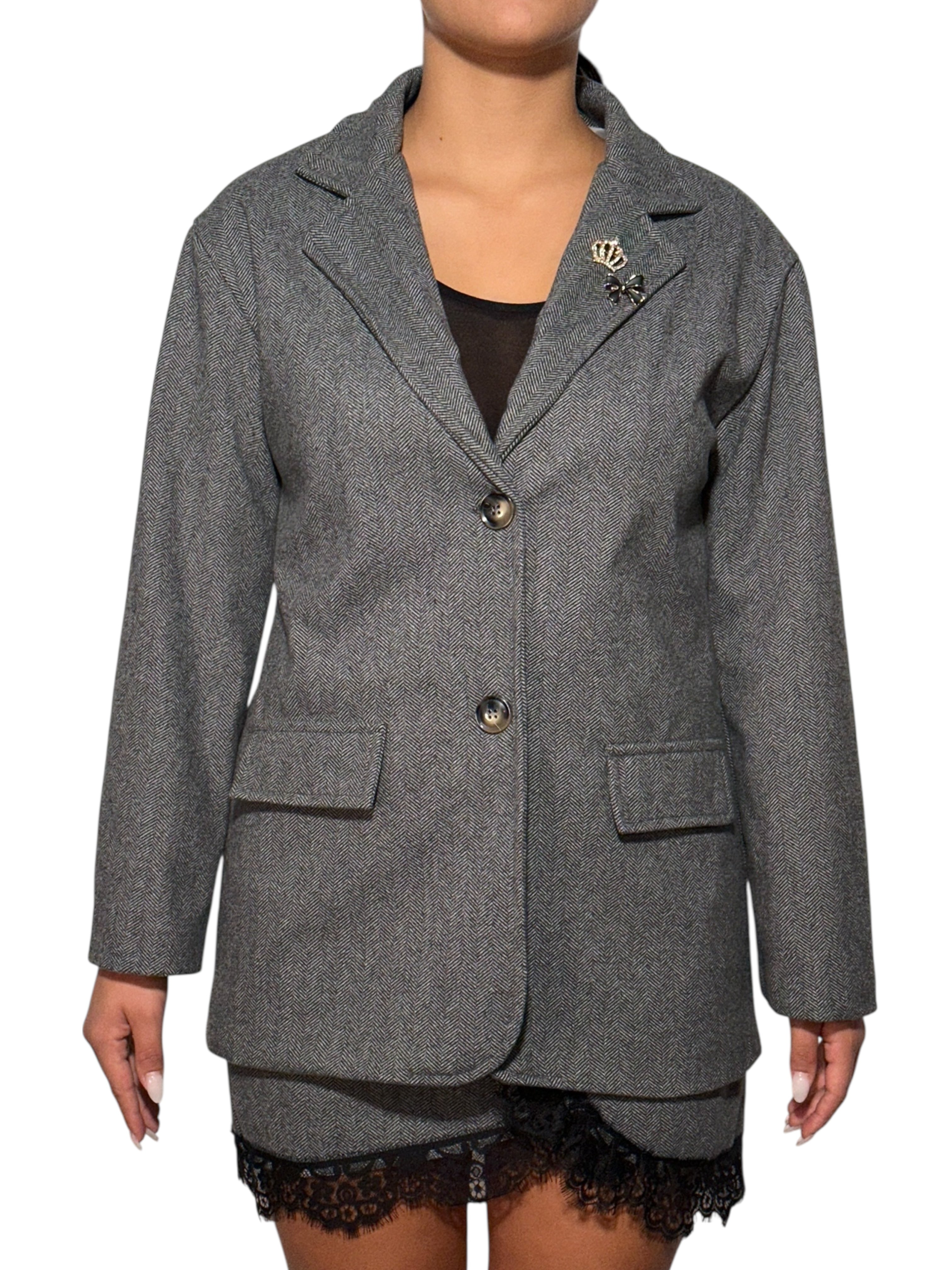 CHAQUETA DE ESPIGA + PINS