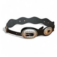 BELT WITH OVAL APPLICATIONS