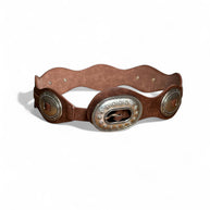 BELT WITH OVAL APPLICATIONS
