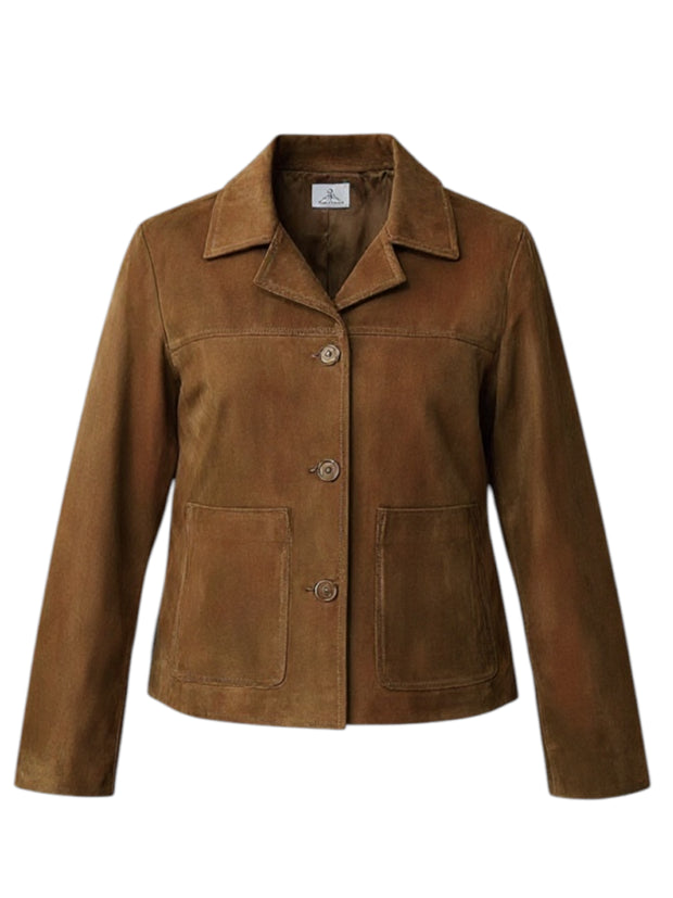LEATHER JACKET WITH BUTTONS
