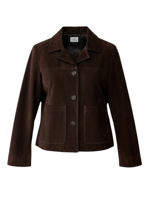 LEATHER JACKET WITH BUTTONS
