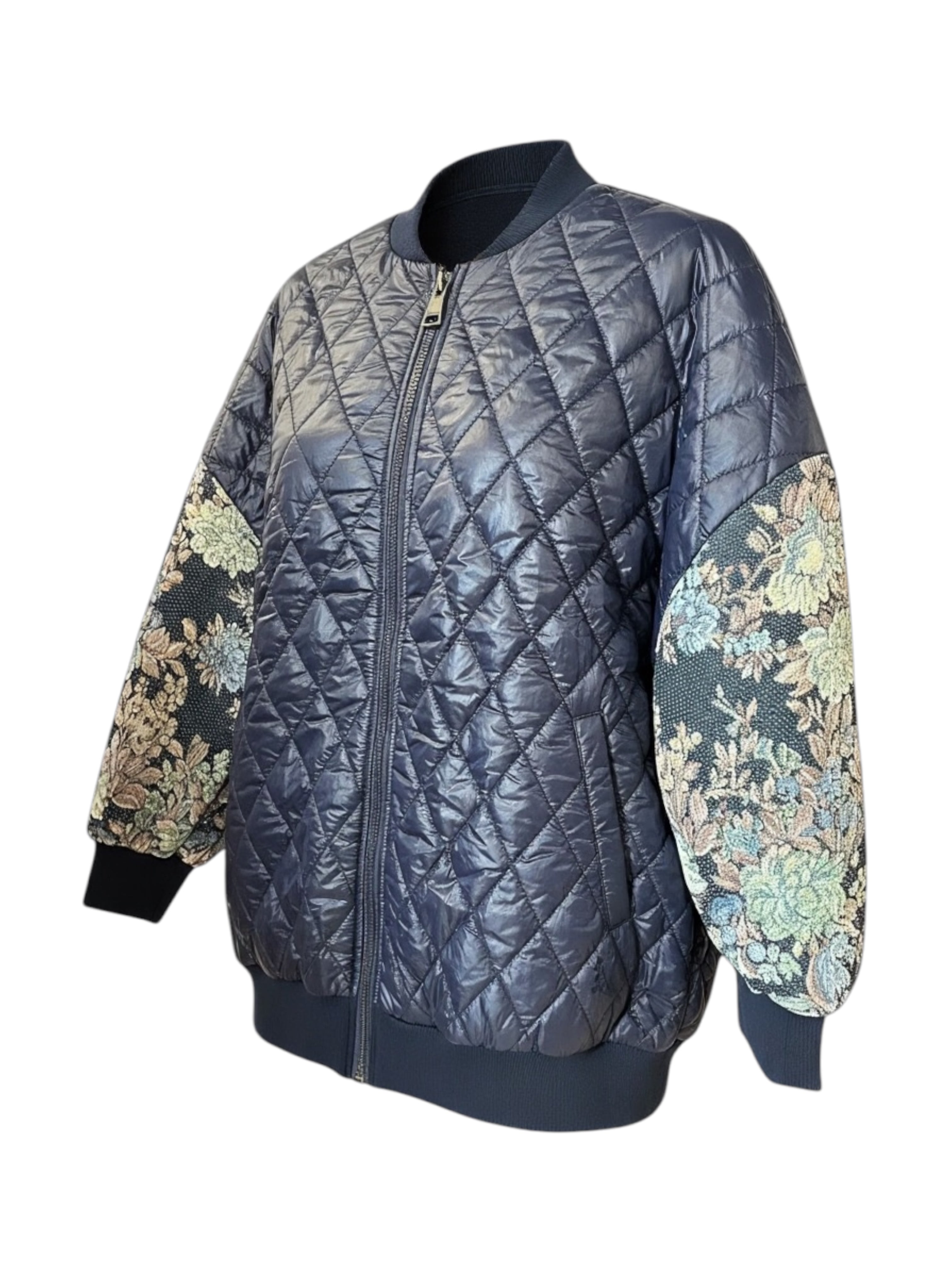 CHAQUETA BOMBER DE MANGA EN D