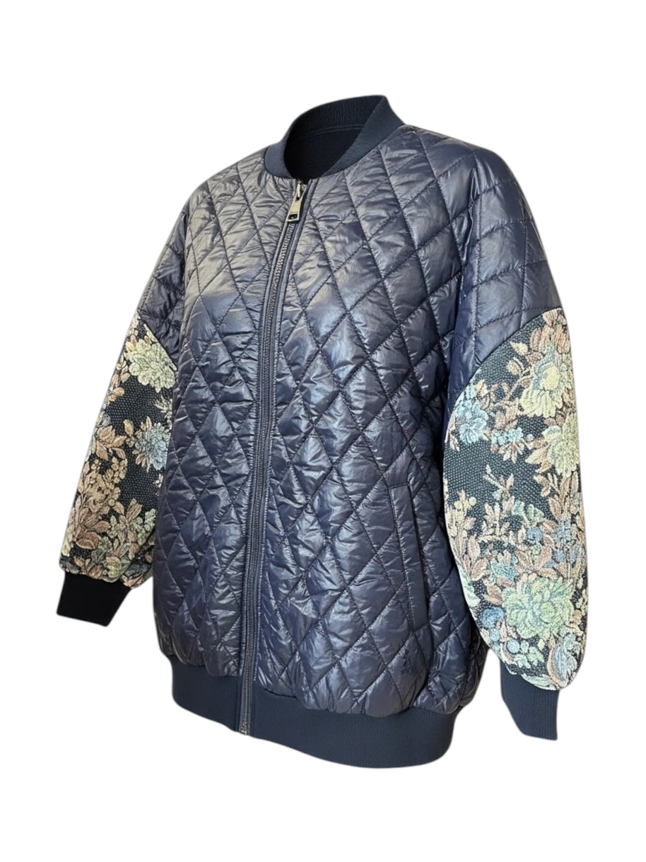 CHAQUETA BOMBER DE MANGA EN D