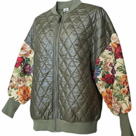 CHAQUETA BOMBER DE MANGA EN D