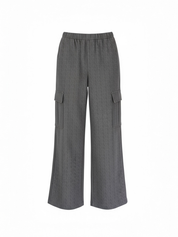 PINSTRIPED CARGO PANTS