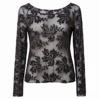 TOP TULLE PAILLETTES