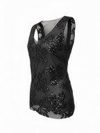 TOP TULLE PAILLETTES
