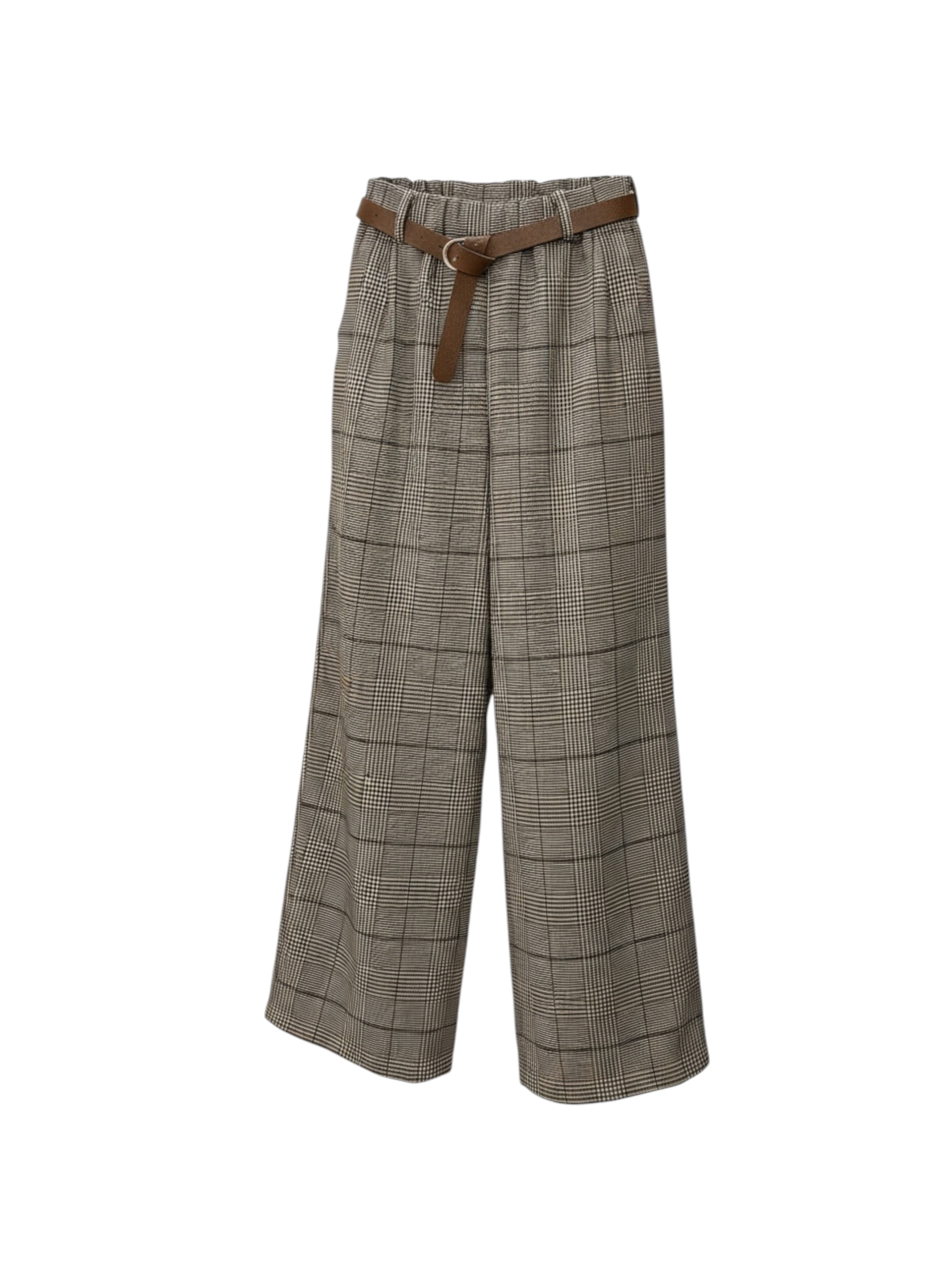 PANTALONI CHECK ELASTICO