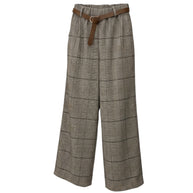 PANTALONI CHECK ELASTICO