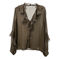 CAMICIA SCOLLO V + PIZZO