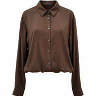 CAMICIA CROP PALLONCINO - AM88325PN