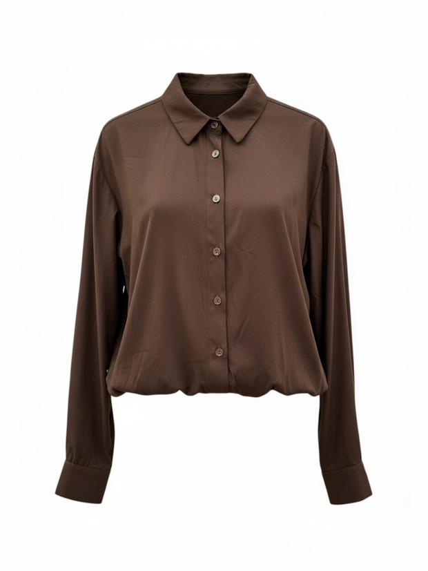 CAMICIA CROP PALLONCINO - AM88325PN